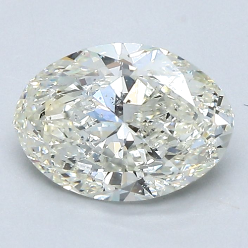 1.5 carat K-SI2 Natūralus Oval Deimantas (1)