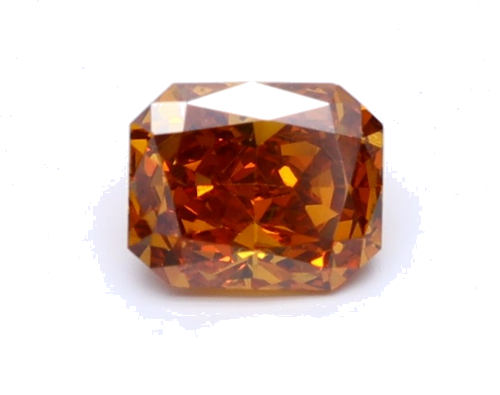0.5 carat Fancy Deep Yellowish Orange-SI1 Natūralus Radiant Deimantas (1)