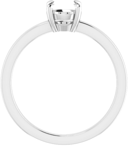 Sužadėtuvių Žiedas „Claw-Prong Solitaire“ 14k white gold Round 6mm (1)
