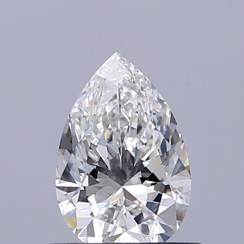 0.51 carat F-VVS1 Natūralus Pear Deimantas (1)