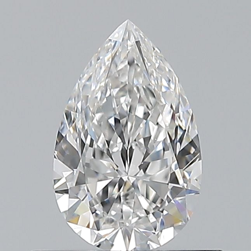 0.52 carat E-IF Natūralus Pear Deimantas (1)