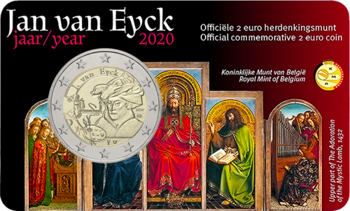 2020 Belgium Jan van Eyck 2 euro BU coin (1)