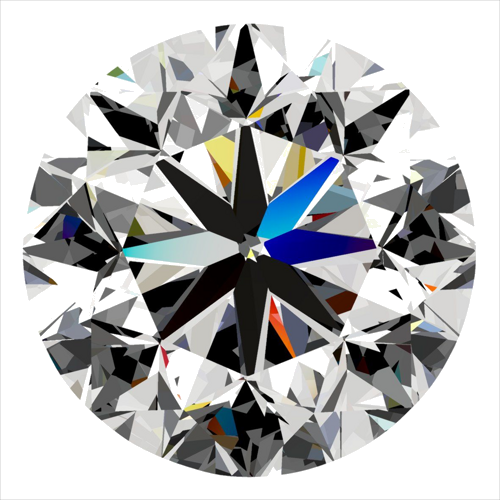 0.3 carat H-SI2 GD cut Natūralus Round Deimantas (1)