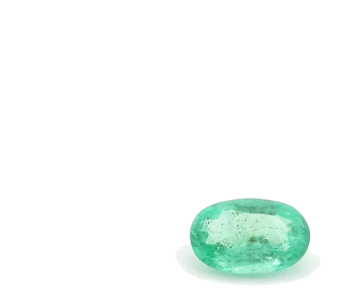 0.42 carat GREEN Oval Smaragdas (1)
