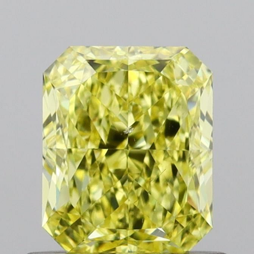 1.01 carat Fancy Intense Yellow-SI1 Natūralus Radiant Deimantas (1)