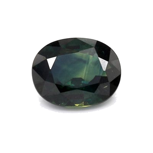 2.3 carat BLUE BRILLIANTSTEP cut Oval Safyras (1)
