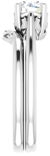 14K White 5.8 mm Round Solitaire Engagement Ring Mounting (9)