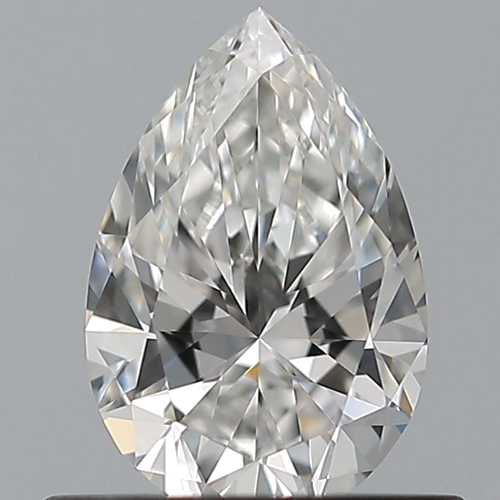 0.5 carat F-VVS1 Natūralus Pear Deimantas (1)