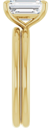 Sužadėtuvių Žiedas „Claw-Prong Solitaire“ 14k yellow gold Emerald 8.5mm x 6.5mm (9)