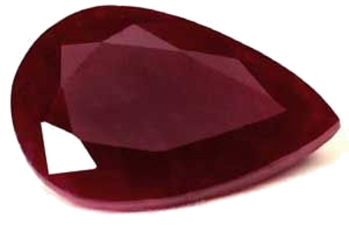 9.74 carat RED Pear Rubinas (1)