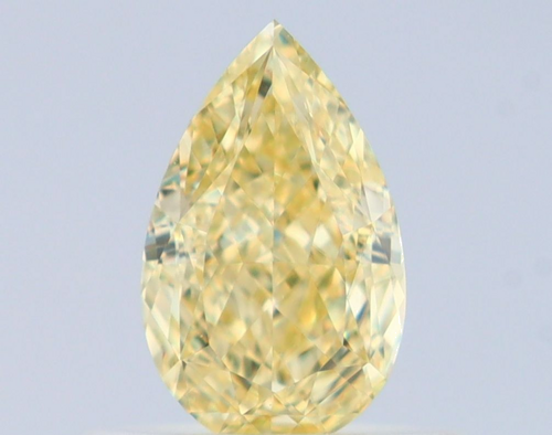 0.5 carat Fancy Yellow-VS1 Natūralus Pear Deimantas (1)