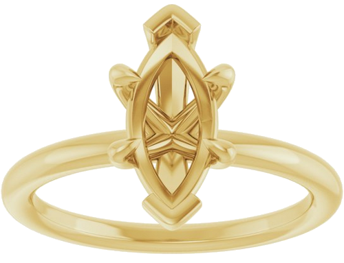 Sužadėtuvių Žiedas „Claw-Prong Solitaire“ 14k yellow gold Marquise 11mm x 5.5mm (3)
