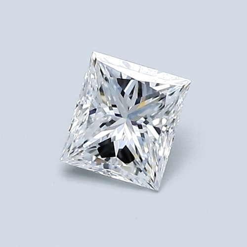 0.62 carat D-VVS2 Natūralus Princess Deimantas (1)