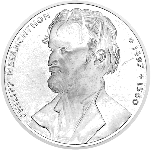 10 markas Filips Melanhton 1997 Vācija sudraba monēta (1)