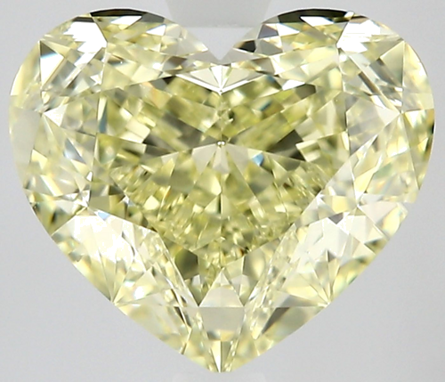 3.08 carat Fancy Yellow-VS2 Natūralus Heart Deimantas (1)