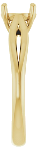 Sužadėtuvių Žiedas „Solitaire“ 14k yellow gold Round 6.5mm (4)