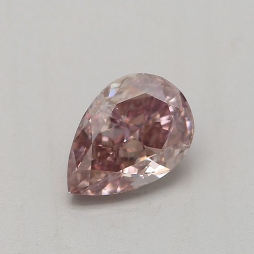 0.4 carat Fancy Pink-VVS1 Natūralus Pear Deimantas (1)
