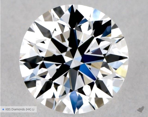 0.33 carat D-VS1 Excellent cut Natūralus Round Deimantas (1)