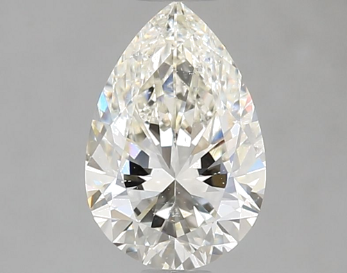 1.0 carat K-SI1 Natūralus Pear Deimantas (1)