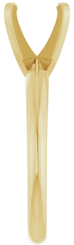 Sužadėtuvių Žiedas „Lightweight Solitaire“ 14k yellow gold Round 7.8mm x 8.6mm (4)