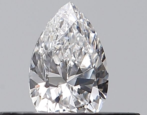 0.25 carat D-VVS2 Natūralus Pear Deimantas (1)