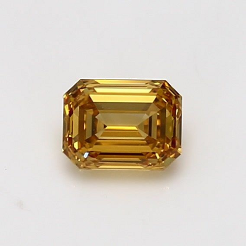0.61 carat Fancy Deep Orangey Yellow-VVS2 Natūralus Emerald Deimantas (1)