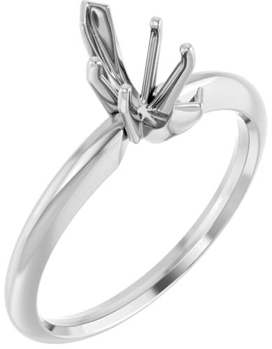 Sužadėtuvių Žiedas „V-End Solitaire“ 585 Baltojo Aukso Marquise 9.3mm x 4.5mm (1)