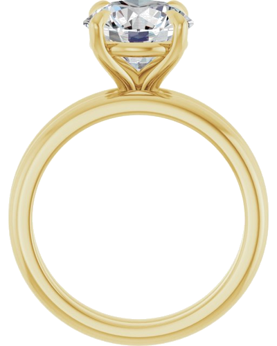 Sužadėtuvių Žiedas „Claw-Prong“ 14k yellow gold Round 9mm (7)