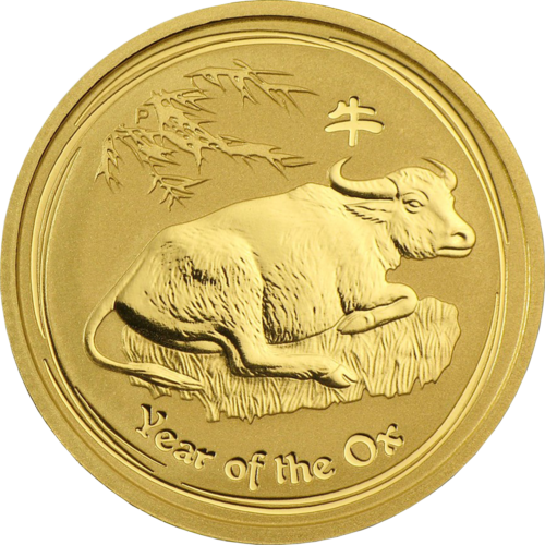 1/4 unces Austrālijas zelta monēta — Vērša gads 2009 (1)