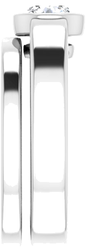 14K White  5.8 mm Round Solitaire Engagement Ring Mounting (9)