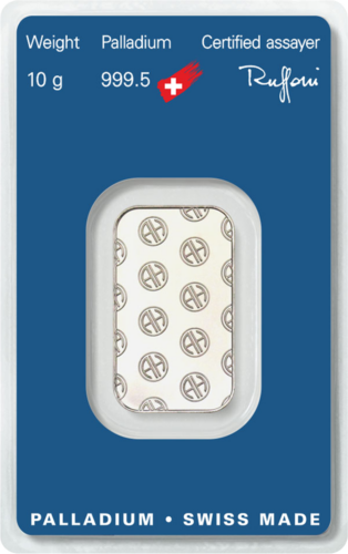 10 g Palladium Bar .995 Argor-Heraeus Switzerland (2)