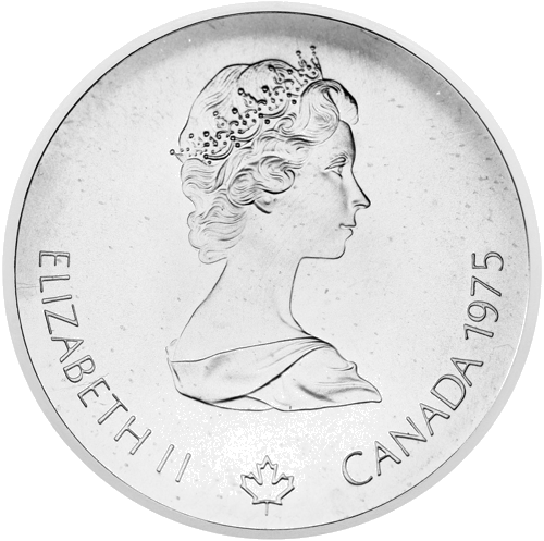 10 dolāri Olimpiāde Kanāda 1975 sudraba monēta (2)