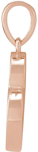 Pakabukas „Family Heart“ 14k rose gold Round 2mm (2)