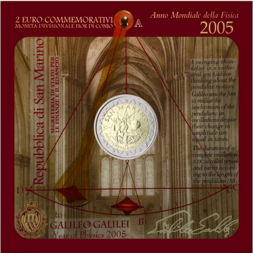 2005 San Marino Year of Physics 2 euro coin (2)