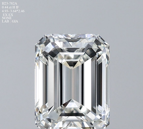 0.44 carat H-IF Natūralus Emerald Deimantas (1)