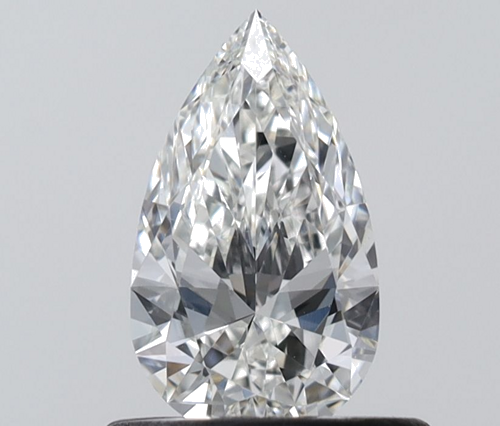 0.52 carat G-VVS2 Natūralus Pear Deimantas (1)