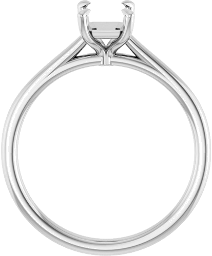 Sužadėtuvių Žiedas „Claw-Prong Solitaire“ 950 Platinos Emerald 7mm x 5mm (2)