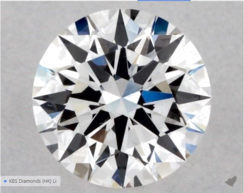 0.32 carat E-SI1 Excellent cut Natūralus Round Deimantas (1)