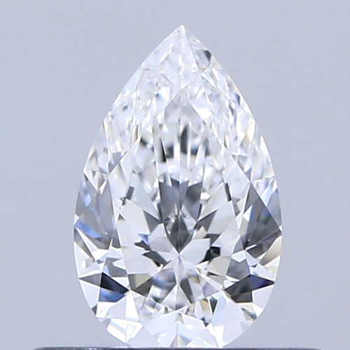 0.36 carat D-VVS1 Natūralus Pear Deimantas (1)