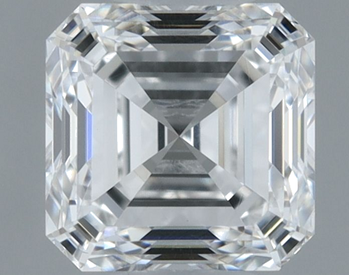 0.52 carat F-VVS2 Natūralus Asscher Deimantas (1)