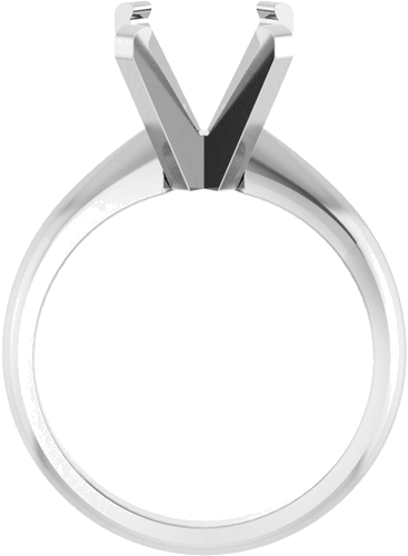 Sužadėtuvių Žiedas „Solitaire“ 14k white gold Oval 11mm x 9mm (2)