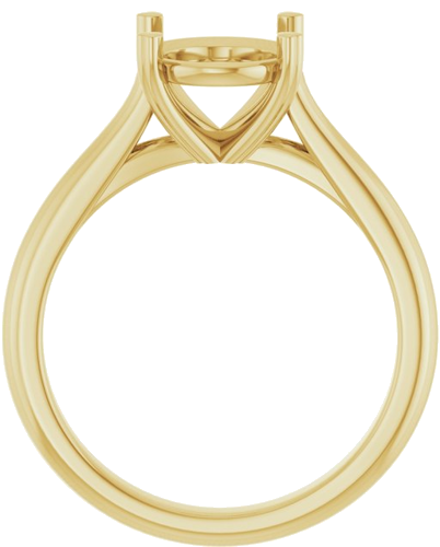 Sužadėtuvių Žiedas „Hearts on Top™“ 14k yellow gold Oval 10mm x 8mm (2)