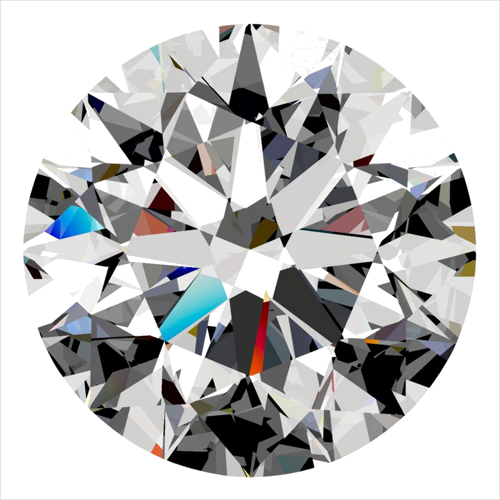 0.34 carat F-VVS1 Excellent cut Natūralus Round Deimantas (1)