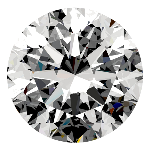 0.4 carat E-VS2 Very Good cut Natūralus Round Deimantas (1)