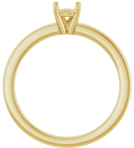Sužadėtuvių Žiedas 10k yellow gold Round 4.8mm (2)