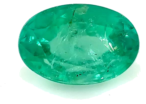 0.47 carat GREEN Oval Smaragdas (1)