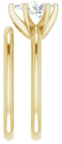 14K Yellow  8x5 mm Pear Solitaire Engagement Ring Mounting (9)