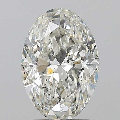 1.7 carat J-SI2 Natūralus Oval Deimantas (1)