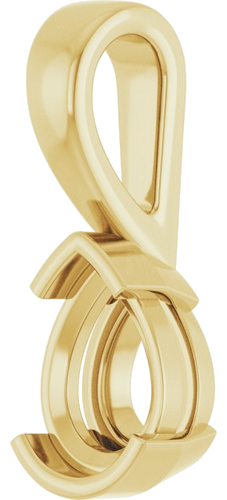 Pakabukas „Half-Bezel Solitaire Charm“ 14k yellow gold Pear 8mm x 6mm (2)