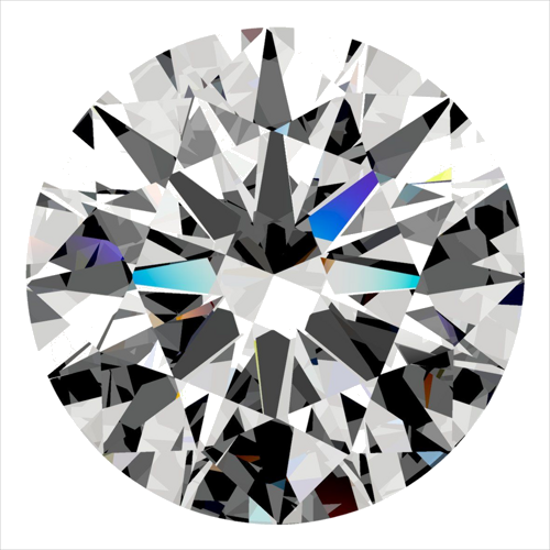 0.33 carat F-VVS1 Excellent cut Natūralus Round Deimantas (1)